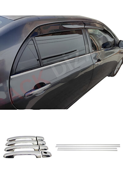 ACK Dizayn TOYOTA COROLLA 2007-2012 ARACA ÖZEL KROM CAM ÇITASI + KROM KAPI KO...