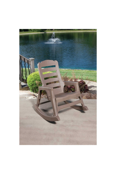 Adams Big Easy Portobello Polypropylene Frame Rocking Chair