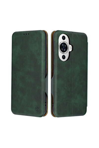 Huawei Husa pentru nova 12s / nova 11, Techsuit, Safe Wallet Plus, Verde