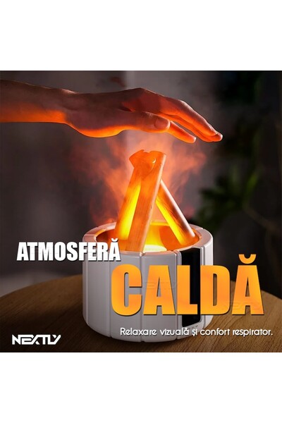 NEXTLY SereneGlow Aromatherapy Diffuser with USB-C, RGB Mood Lighting & Remote Control, 250ml