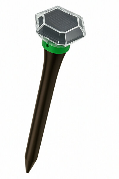 Pest x Defend Repelent solar pentru cârtițe cu diamant ISOTRONIC – Dispozitiv de vibrații prietenos cu mediul, acoperire 700 m²