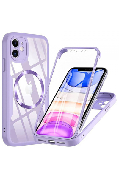 Apple MagSafe Case for iPhone 11, Techsuit, ColorVerse 360, Purple