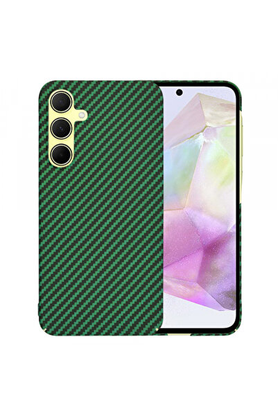 Samsung Θήκη για Galaxy A35 5G A356, Techsuit, Carbonite FiberShell, Πράσινη