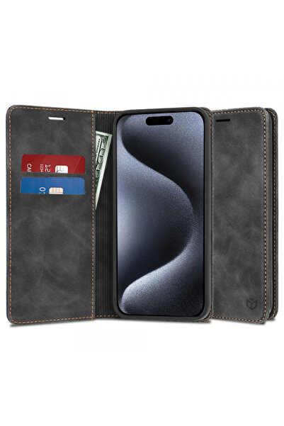 Apple Калъф за iPhone 15 Pro, Techsuit, Confy, Черен