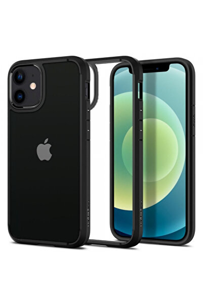 Apple Husa pentru iPhone 12 / 12 Pro, Spigen, Ultra Hybrid, Neagra ACS01703