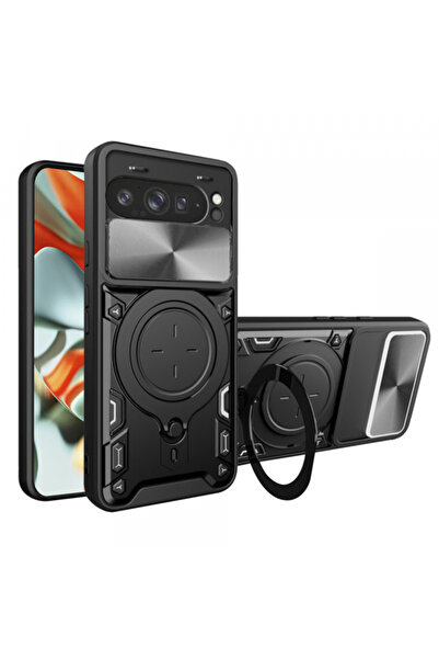 Google Husa pentru Pixel 9 Pro XL, Techsuit, CamGuard Pro, Neagra