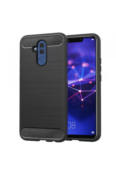 Huawei Husa pentru Mate 20 Lite, Techsuit, Carbon, Neagra
