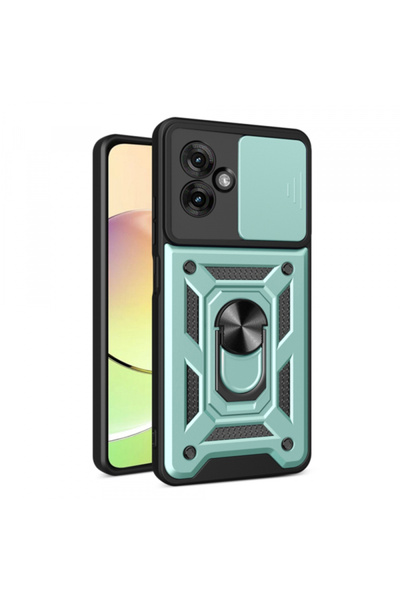 Motorola Θήκη Moto G55, Τεχνική στολή, CamShield, Πράσινη