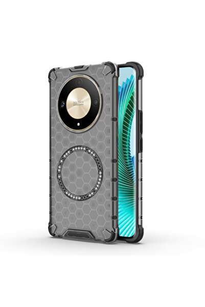 HONOR Husa MagSafe pentru Magic6 Lite, Techsuit, HoneyComb Shield, Neagra