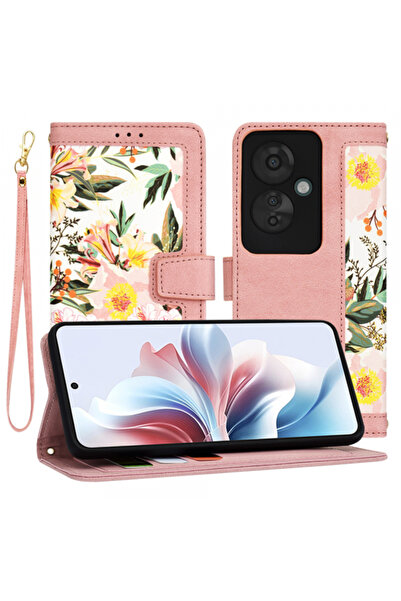 OPPO Husa pentru Reno11 F, Techsuit, FlipCraft, Roz