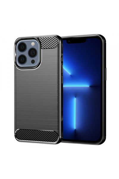Apple Husa pentru iPhone 13 Pro Max, Techsuit, Carbon, Neagra