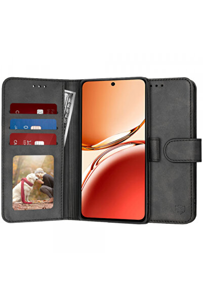 OPPO Husa pentru Reno12 FS 5G / Reno12 FS 4G / Reno12 F 4G / Reno12 F, Techsuit, Diary Book, Neagra