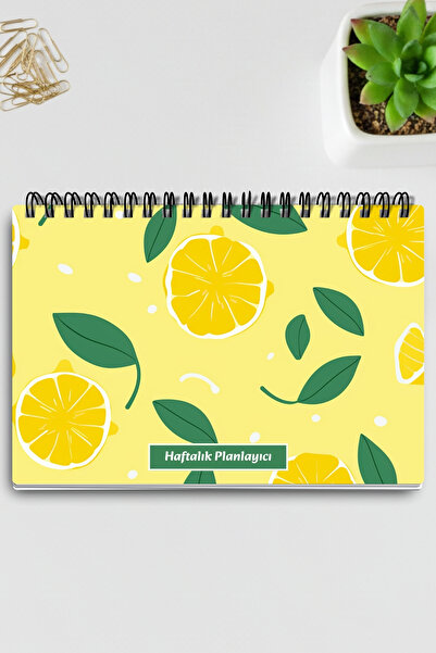 qoeuyl boutique Žuti limun Sa deznom A5 žičana spirala za beleške, listica za...