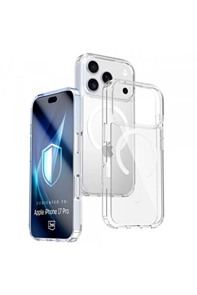 Apple Калъф MagSafe за iPhone 17 Pro, 3MK, Armor MagCase, Прозрачен