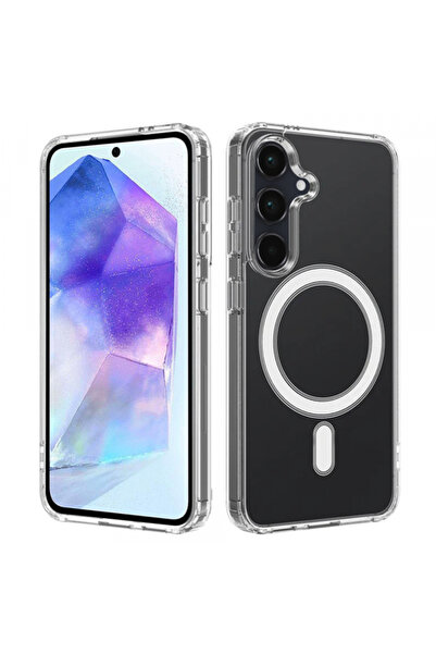 Samsung Husa MagSafe pentru Galaxy A55 5G A556, Techsuit, Pro, Transparenta