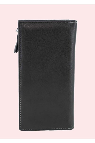 HASSION - Women's genuine leather wallet B01, gray