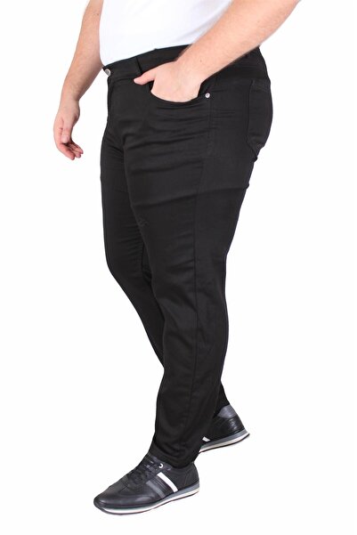 MocGrande Plus Size Classic 5 Pocket Trousers Venice 11916 Black