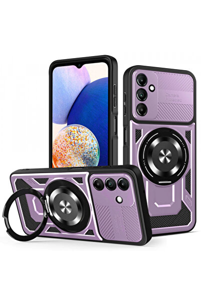 Samsung Θήκη για Galaxy A14 A145 / A14 5G A146, Techsuit, RuggedCam, Μωβ