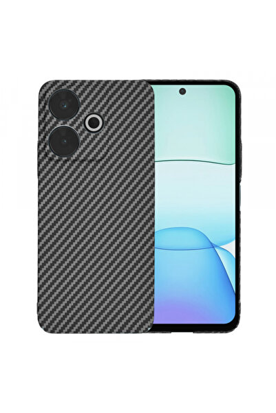 Xiaomi Husa pentru Redmi 13 / Poco M6, Techsuit, Carbonite FiberShell, Neagra