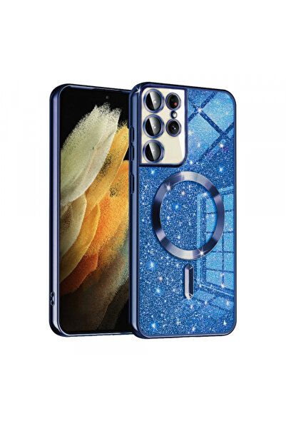 Samsung Husa MagSafe pentru Galaxy S21 Ultra 5G G998, Techsuit, Luxury Glitte...