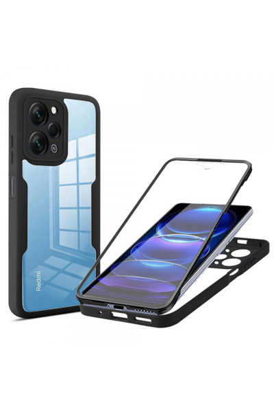 Xiaomi Husa pentru Redmi Note 12 4G, Techsuit, ColorVerse 360, Neagra