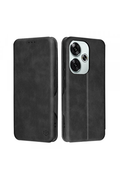 Xiaomi Θήκη για Poco F6, Techsuit, Safe Πορτοφόλι Plus, Μαύρη