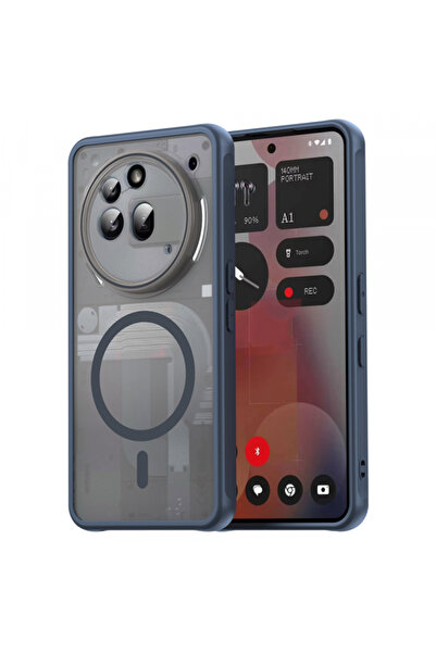 NOTHING Husa MagSafe pentru Phone (3a) Pro, Techsuit, HaloFrost II, Bleumarin