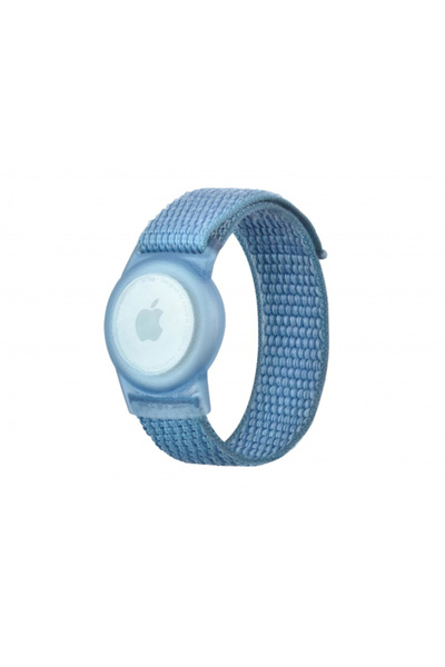 Apple Husa Tech-Protect Nylon Kids pentru AirTag, Albastra