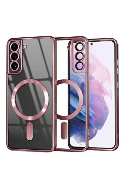 Samsung Husa MagSafe pentru Galaxy S21+ 5G G996, Techsuit, Luxury Crystal, Roz