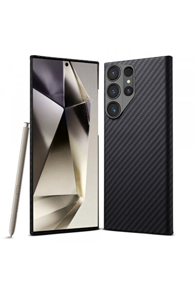 Samsung Husa MagSafe pentru Galaxy S24 Ultra S928, Techsuit, Aramid Fiber, Ne...