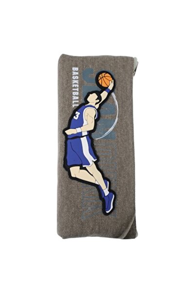 OEM Pencil case for boys Basketball H-131, grey