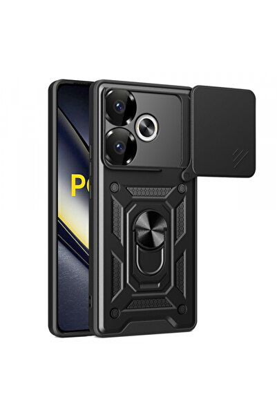 Xiaomi Husa pentru Poco F6, Techsuit, CamShield, Neagra