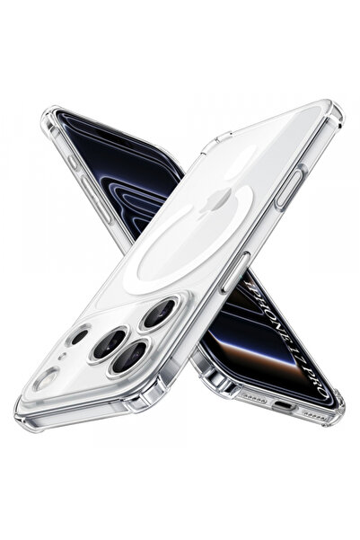 Apple Калъф MagSafe за iPhone 17 Pro, Techsuit, Удароустойчив, Прозрачен