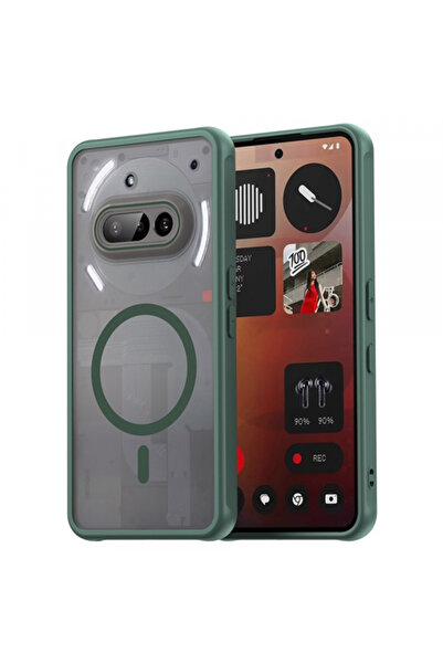 NOTHING Husa MagSafe pentru Phone (3a), Techsuit, HaloFrost II, Verde
