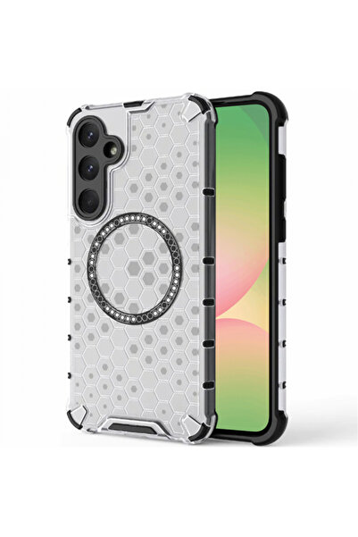 Samsung Калъф MagSafe за Galaxy A56 A566, Techsuit, HoneyComb Shield, Бял