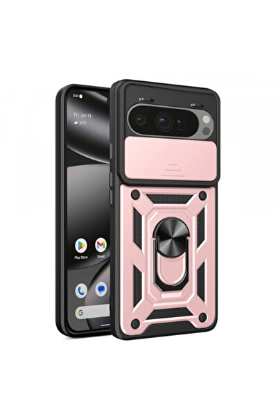 Google Case for Pixel 10 Pro XL, Techsuit, CamShield, Pink