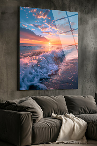STARYUNA Oceanic Sunset View Glass Painting Yuna1008