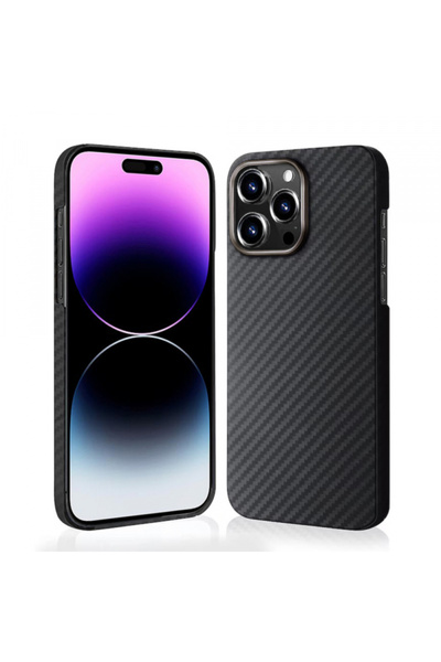 Apple Husa MagSafe pentru iPhone 14 Pro Max, Techsuit, Aramid Fiber, Neagra