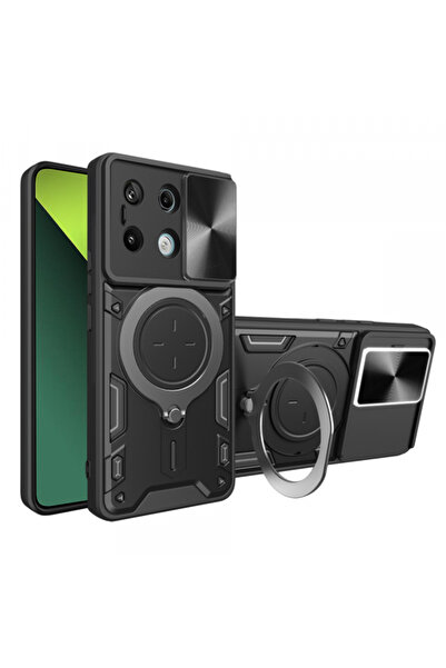 Xiaomi Husa pentru Poco X6 / Note 13 Pro 5G, Techsuit, CamGuard Pro, Neagra