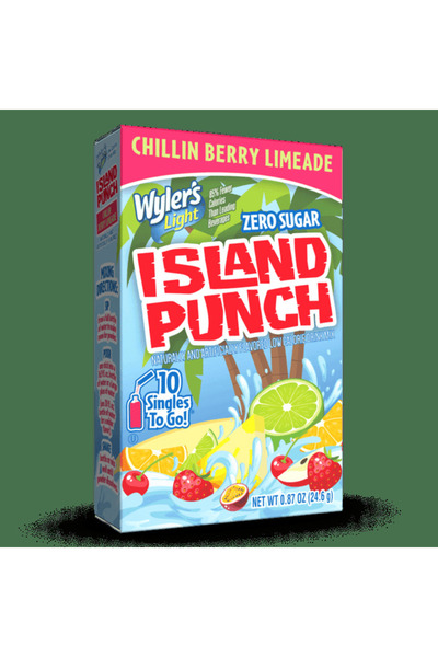 Wylers Light Weiler Sugar Free Juice Chilin Island Flavor