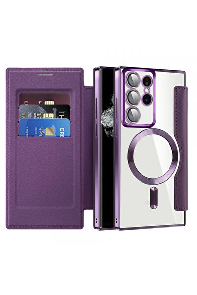 Samsung MagSafe Case for Galaxy S22 Ultra 5G S908, Techsuit, SmartMag Book, P...