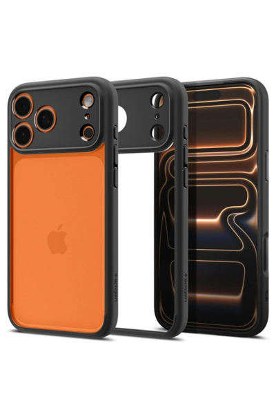 Apple Husa pentru iPhone 17 Pro, Spigen, Ultra Hybrid, Neagra Mata