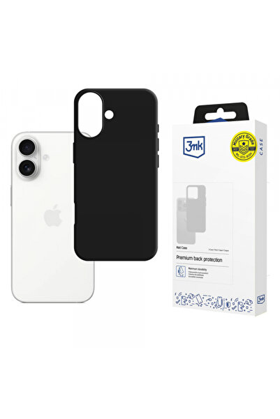 Apple Case for iPhone 17, 3MK, Matt, Black