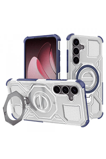 Samsung Husa pentru Galaxy S25 S931, Techsuit, Carbon Shield Pro, Albastra