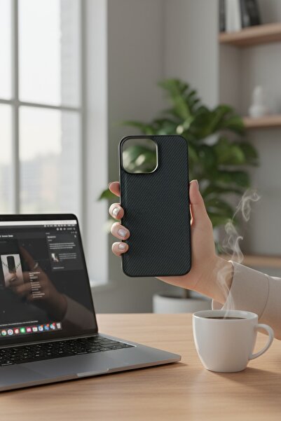 batuteknoloji Apple İphone 14 Pro Max İç Yüzeyi Kadife Karbon Tasarım Pitaka ...