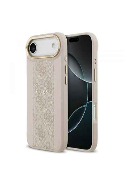 Apple Husa MagSafe pentru iPhone 17 Air, Guess, 4G Stripe, Roz