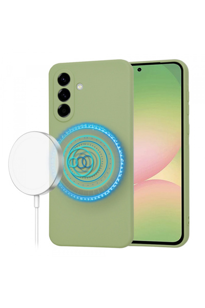 Samsung Кейс MagSafe за Galaxy A56 A566, Techsuit, SoftFlex, Matcha Green