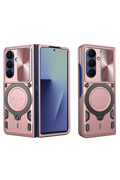 Samsung Husa pentru Galaxy Z Fold7 F966, Techsuit, CamGuard Pro, Roz Aurie