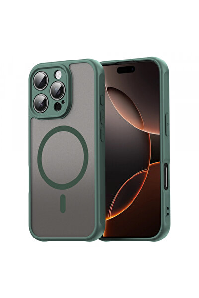 Apple Калъф MagSafe за iPhone 16 Pro, Techsuit, HaloFrost II, зелен