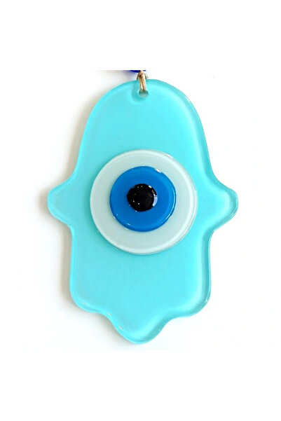 sesengo Litae Trend Evil Eye Beaded Turquoise Colored Fatma Ana Hand of Abund...